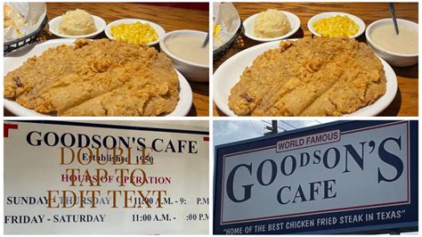 goodson's tomball menu|chicken fried steak tomball.